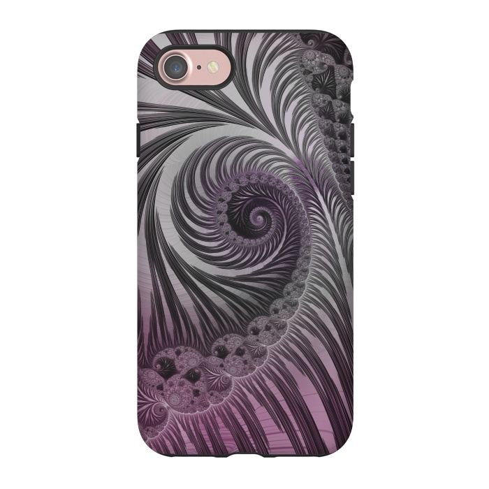 iPhone 7 StrongFit Swirly Fractal Fantasies by Andrea Haase