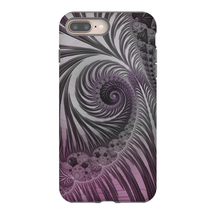 iPhone 7 plus StrongFit Swirly Fractal Fantasies by Andrea Haase