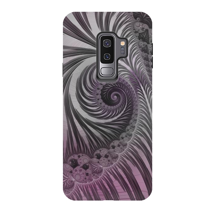 Galaxy S9 plus StrongFit Swirly Fractal Fantasies by Andrea Haase