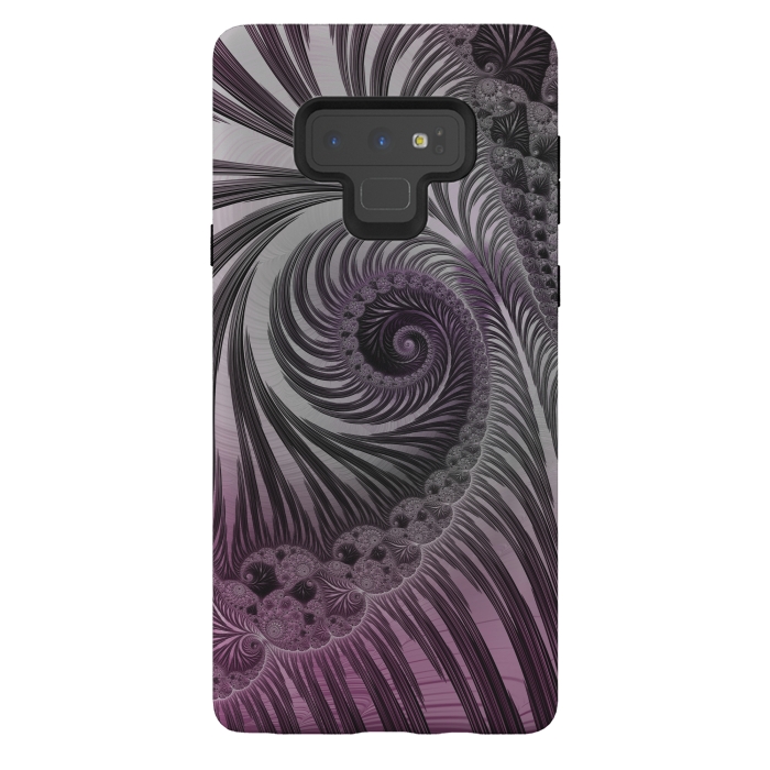 Galaxy Note 9 StrongFit Swirly Fractal Fantasies by Andrea Haase