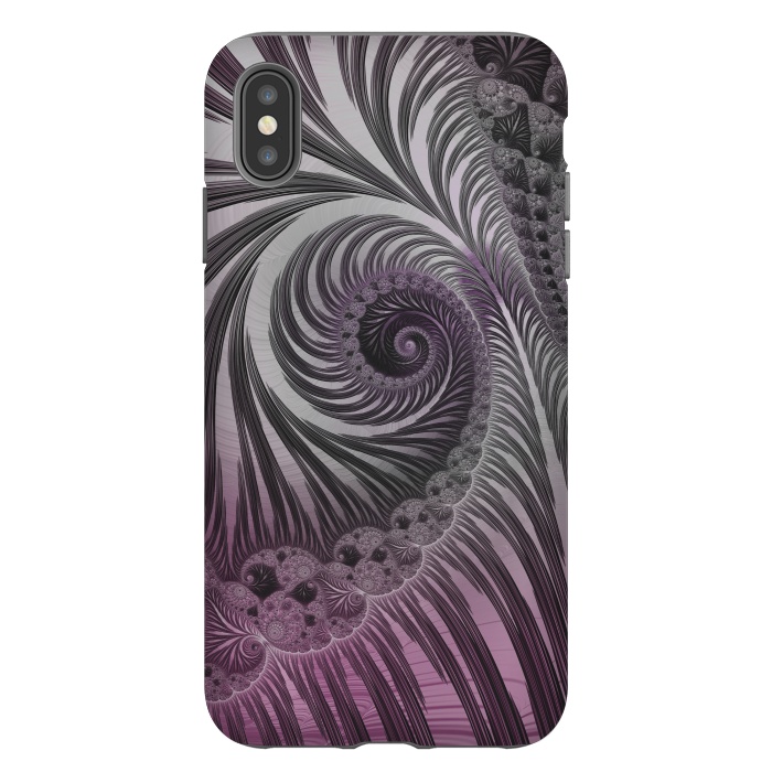 iPhone Xs Max StrongFit Swirly Fractal Fantasies by Andrea Haase