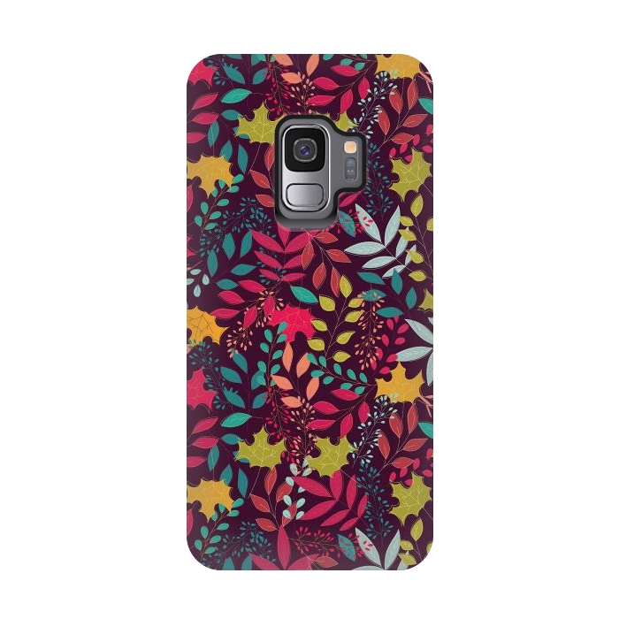 Galaxy S9 StrongFit Autumn seamless pattern by Jelena Obradovic