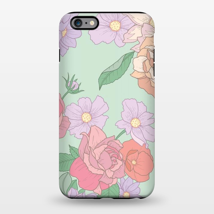 iPhone 6/6s plus StrongFit Green Floral Bouquet Print by Becky Starsmore