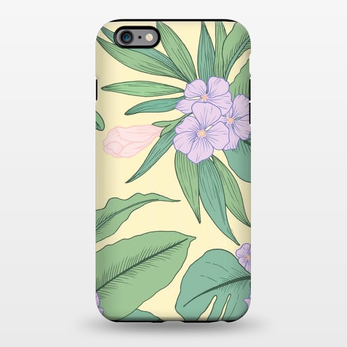 iPhone 6/6s plus StrongFit Yellow Tropical Floral Print by Becky Starsmore