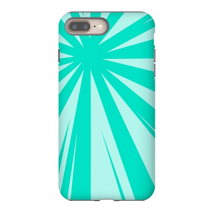 iPhone 7 plus StrongFit SEA GREEN LINES  by MALLIKA