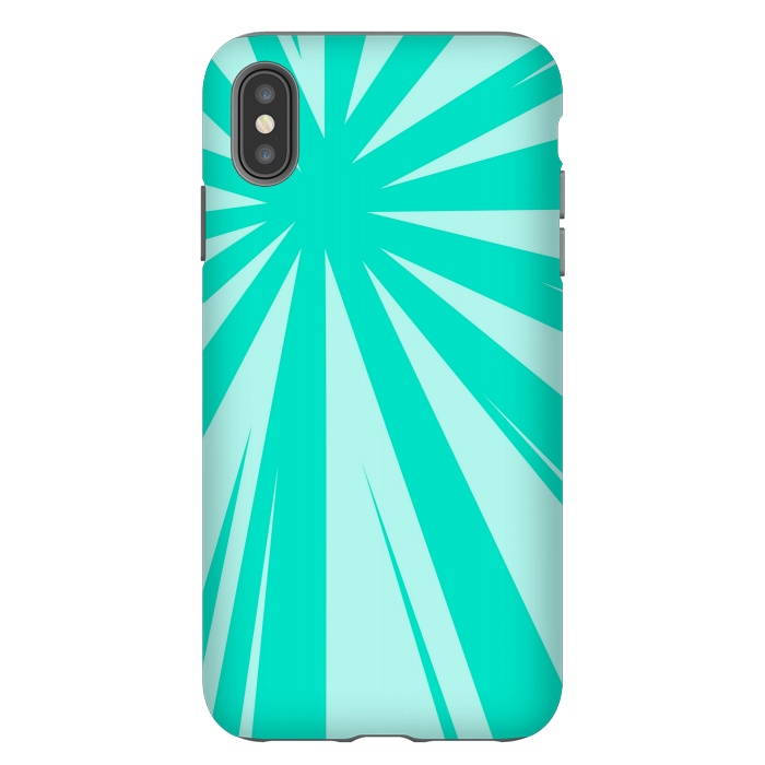 iPhone Xs Max StrongFit SEA GREEN LINES  by MALLIKA