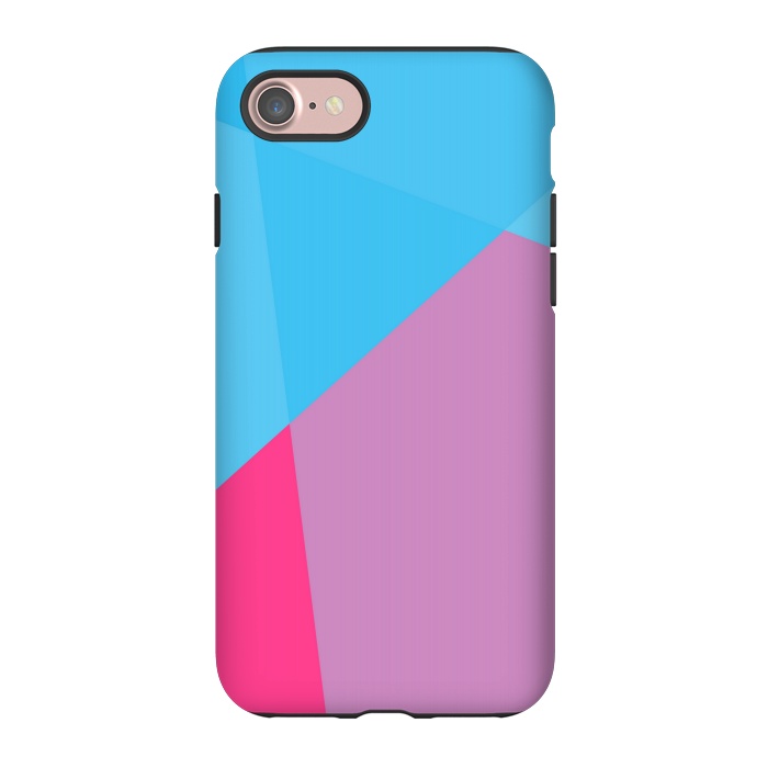 iPhone 7 StrongFit ABSTRACT PATTERN BLUE PINK by MALLIKA
