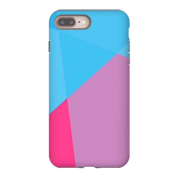 iPhone 7 plus StrongFit ABSTRACT PATTERN BLUE PINK by MALLIKA