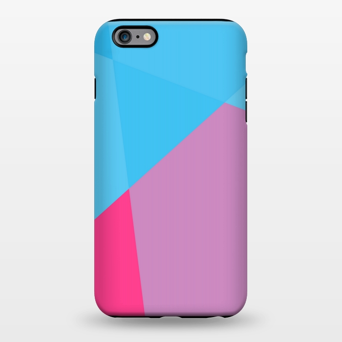iPhone 6/6s plus StrongFit ABSTRACT PATTERN BLUE PINK by MALLIKA