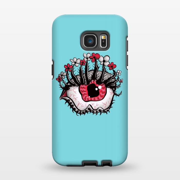 Galaxy S7 EDGE StrongFit Weird Eye Melt Creepy Psychedelic Art by Boriana Giormova
