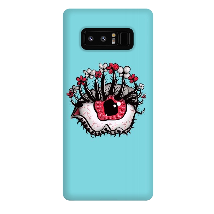Galaxy Note 8 StrongFit Weird Eye Melt Creepy Psychedelic Art by Boriana Giormova