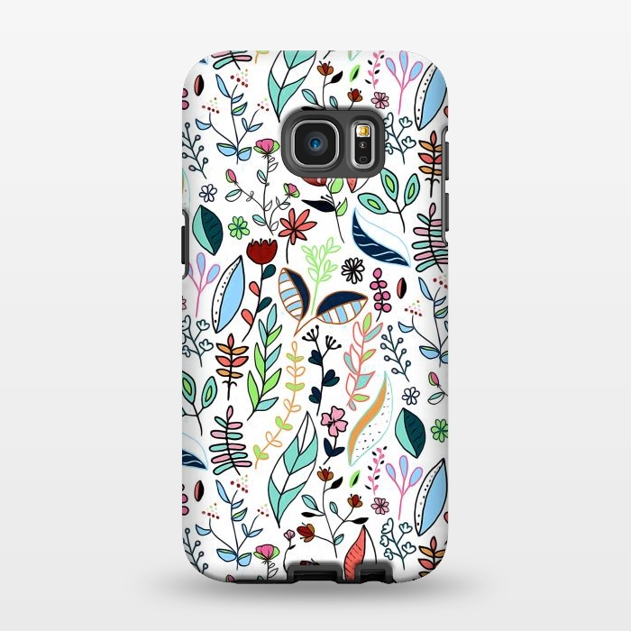 Galaxy S7 EDGE StrongFit Bright Nature Doodle  by Tigatiga