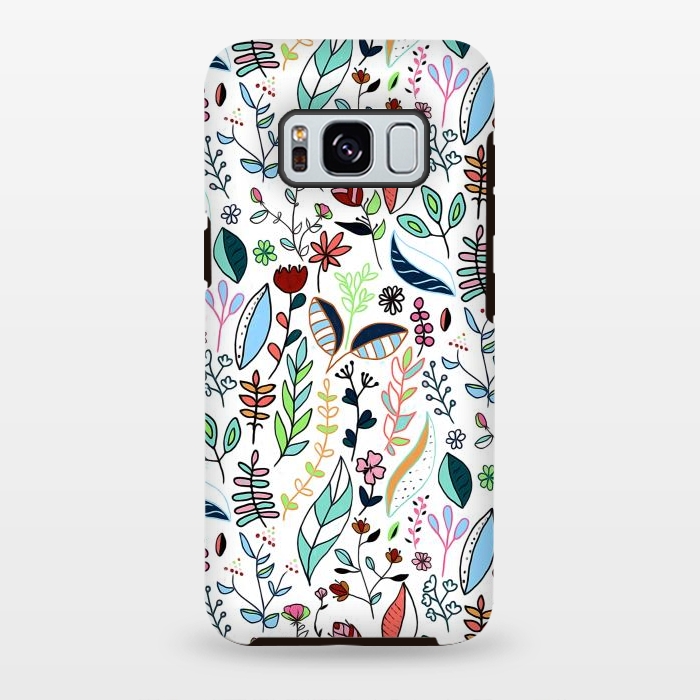 Galaxy S8 plus StrongFit Bright Nature Doodle  by Tigatiga