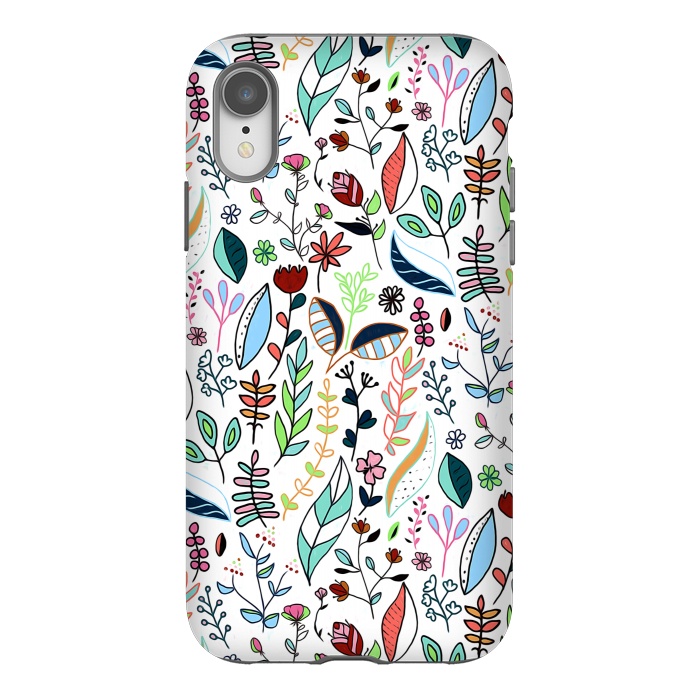 iPhone Xr StrongFit Bright Nature Doodle  by Tigatiga