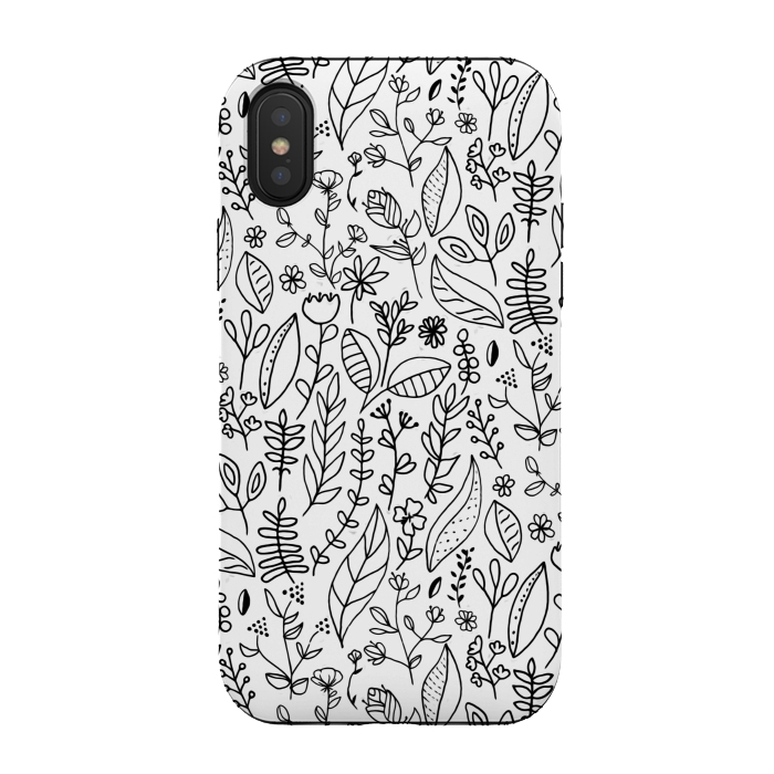 iPhone Xs / X StrongFit Nature Doodle  by Tigatiga