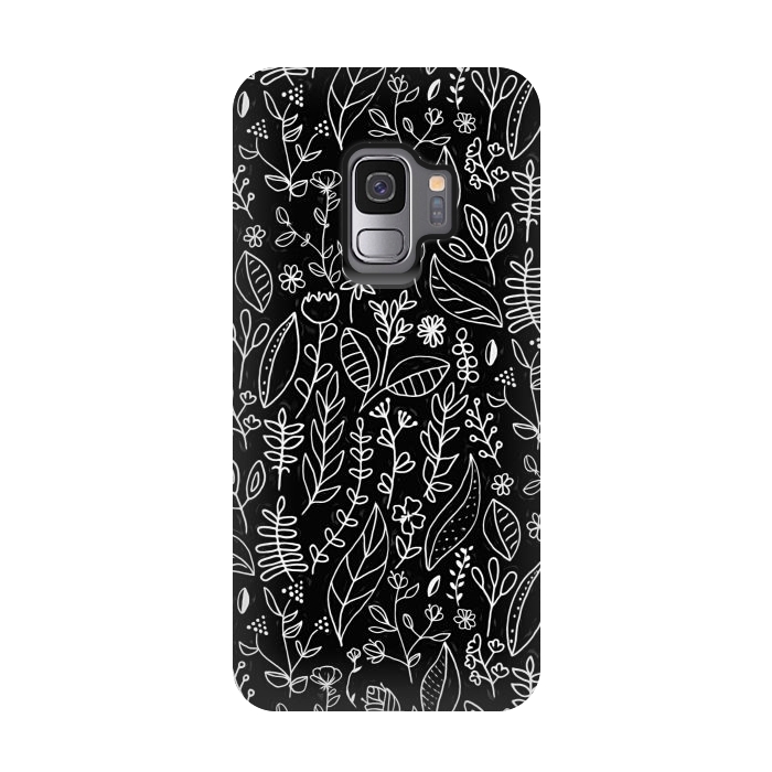 Galaxy S9 StrongFit Licorice Nature Doodle  by Tigatiga