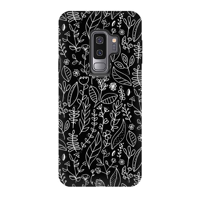 Galaxy S9 plus StrongFit Licorice Nature Doodle  by Tigatiga