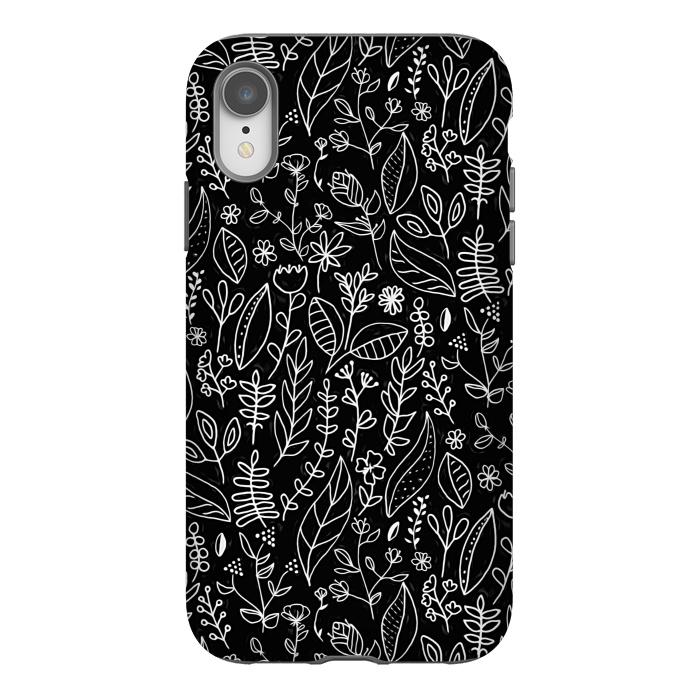 iPhone Xr StrongFit Licorice Nature Doodle  by Tigatiga