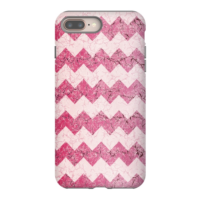 iPhone 7 plus StrongFit Pink chevron by Jms