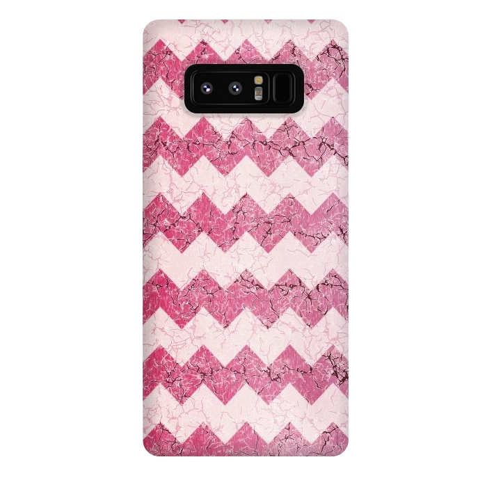 Galaxy Note 8 StrongFit Pink chevron by Jms