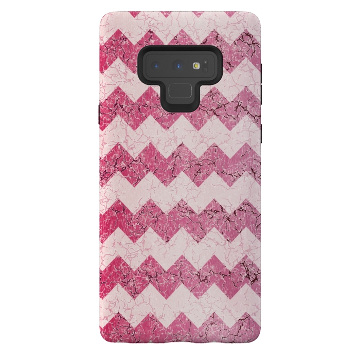 Galaxy Note 9 StrongFit Pink chevron by Jms