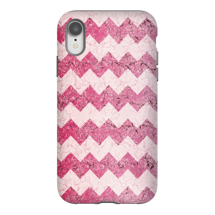 iPhone Xr StrongFit Pink chevron by Jms
