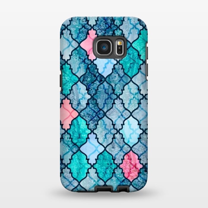 Galaxy S7 EDGE StrongFit Moroccan Ocean by gingerlique