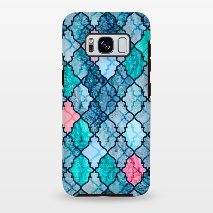 Galaxy S8 plus StrongFit Moroccan Ocean by gingerlique