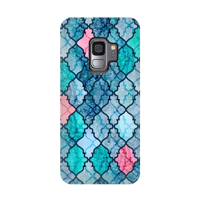 Galaxy S9 StrongFit Moroccan Ocean by gingerlique