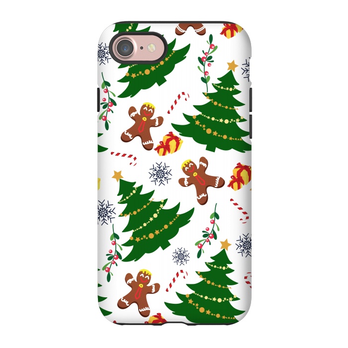 iPhone 7 StrongFit Holly Jolly Christmas by Allgirls Studio