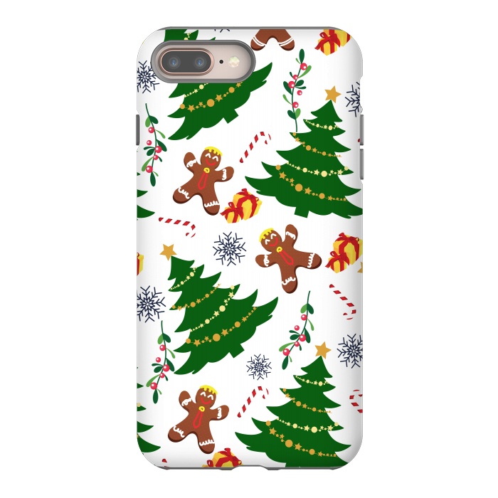 iPhone 7 plus StrongFit Holly Jolly Christmas by Allgirls Studio