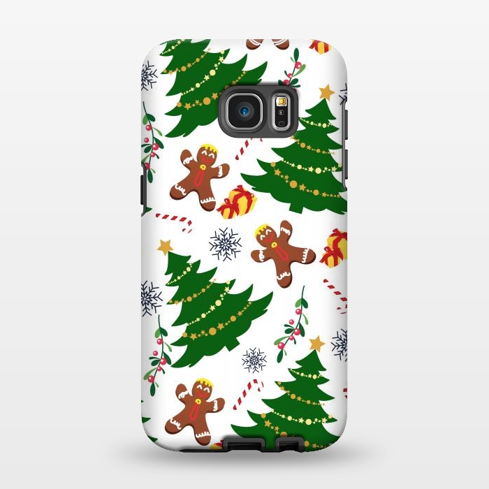 Galaxy S7 EDGE StrongFit Holly Jolly Christmas by Allgirls Studio