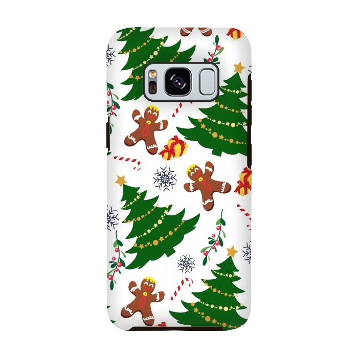 Galaxy S8 StrongFit Holly Jolly Christmas by Allgirls Studio
