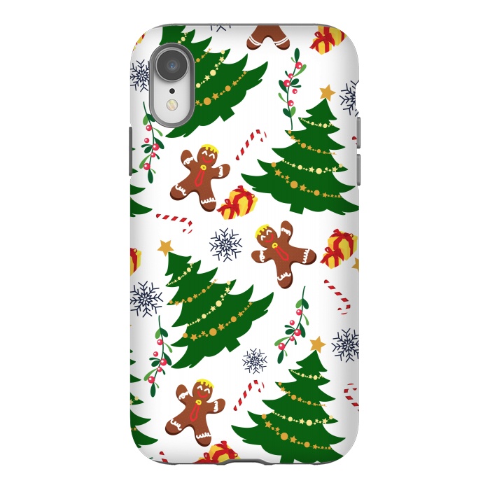iPhone Xr StrongFit Holly Jolly Christmas by Allgirls Studio