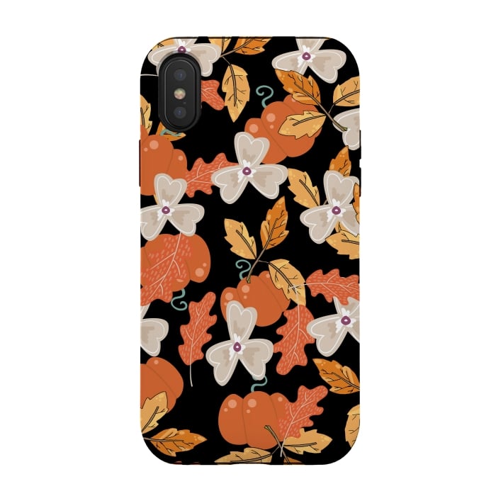 iPhone Xs / X StrongFit Pumpkin and Spice by Allgirls Studio
