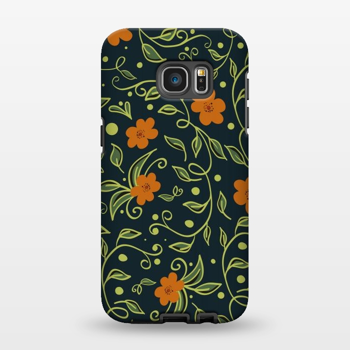 Galaxy S7 EDGE StrongFit Elegant Floral by Allgirls Studio