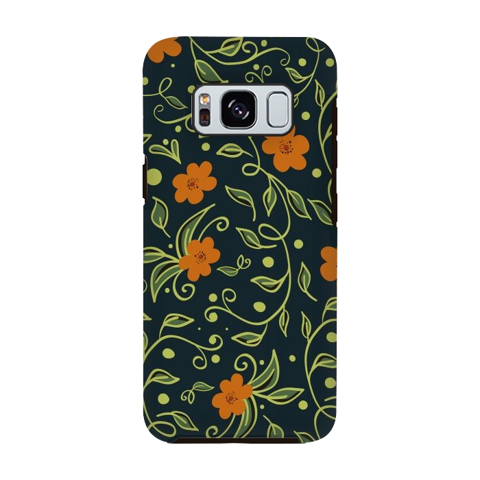 Galaxy S8 StrongFit Elegant Floral by Allgirls Studio