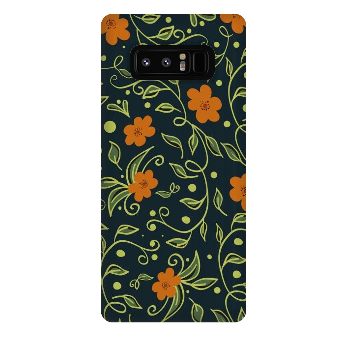 Galaxy Note 8 StrongFit Elegant Floral by Allgirls Studio