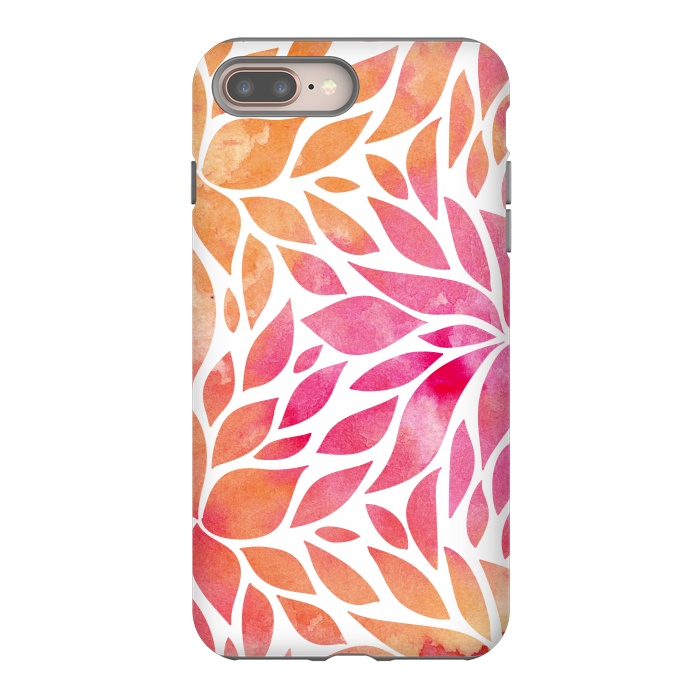 iPhone 7 plus StrongFit Watercolor Floral Art by Allgirls Studio