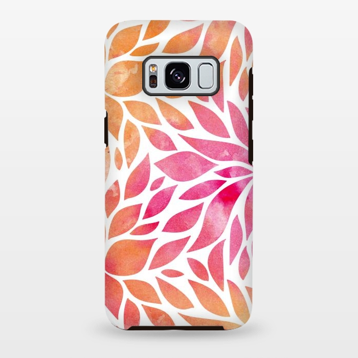 Galaxy S8 plus StrongFit Watercolor Floral Art by Allgirls Studio
