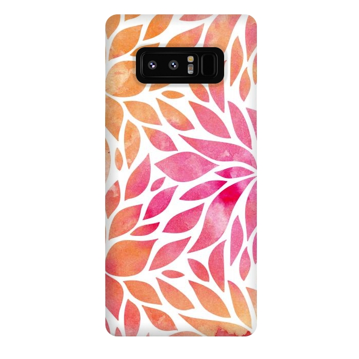 Galaxy Note 8 StrongFit Watercolor Floral Art by Allgirls Studio