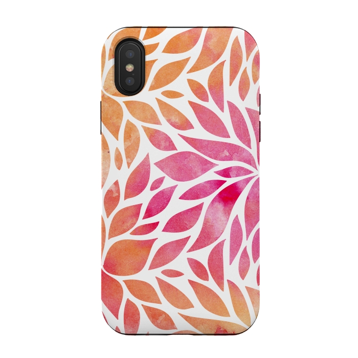 iPhone Xs / X StrongFit Watercolor Floral Art by Allgirls Studio