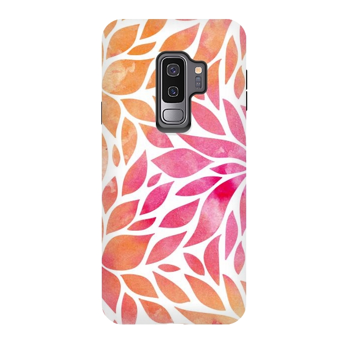 Galaxy S9 plus StrongFit Watercolor Floral Art by Allgirls Studio