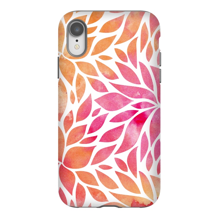 iPhone Xr StrongFit Watercolor Floral Art by Allgirls Studio