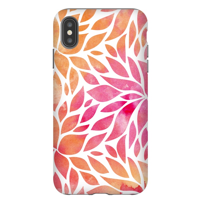iPhone Xs Max StrongFit Watercolor Floral Art by Allgirls Studio