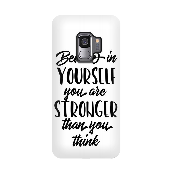 Galaxy S9 StrongFit Believe in Yourself Folks by Allgirls Studio