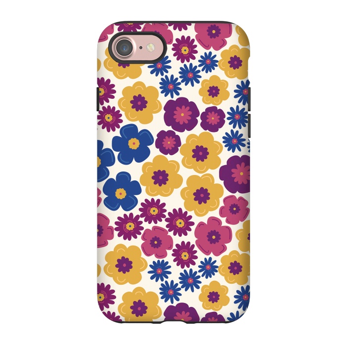 iPhone 7 StrongFit Pop Floral by TracyLucy Designs