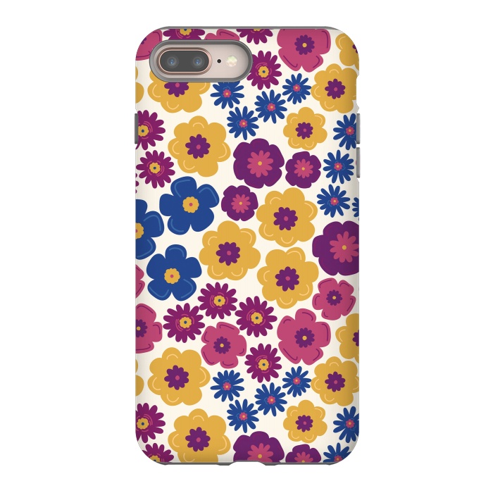 iPhone 7 plus StrongFit Pop Floral by TracyLucy Designs