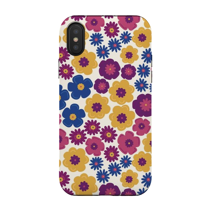 iPhone Xs / X StrongFit Pop Floral by TracyLucy Designs