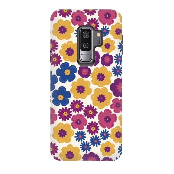 Galaxy S9 plus StrongFit Pop Floral by TracyLucy Designs
